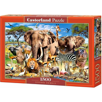 CASTORLAND Puzzle Zvieratá zo savany 1500 dielikov