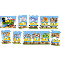 CASTORLAND Puzzle Učíme sa čísla 1-10, Vláčik 21 dielikov