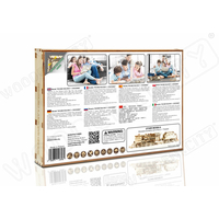 WOODEN CITY 3D puzzle Kruhové koľaje s prejazdom 159 dielov