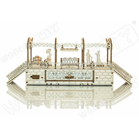 WOODEN CITY 3D puzzle Železničná stanica 175 dielov