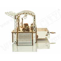 WOODEN CITY 3D puzzle Železničná stanica 175 dielov
