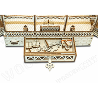 WOODEN CITY 3D puzzle Železničná stanica 175 dielov