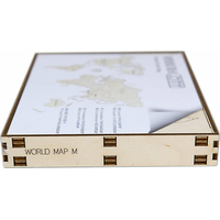 WOODEN CITY Drevená mapa sveta veľkosť M (57x38cm)