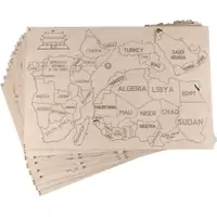 WOODEN CITY Drevená mapa sveta veľkosť XL (120x80cm)