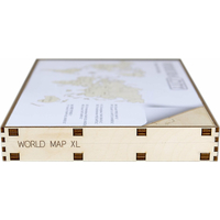 WOODEN CITY Drevená mapa sveta veľkosť XL (120x80cm)