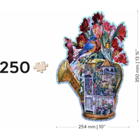 WOODEN CITY Drevené puzzle Skrytá záhradná kanva 250 dielikov EKO