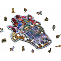 WOODEN CITY Drevené puzzle Skrytá záhradná kanva 250 dielikov EKO