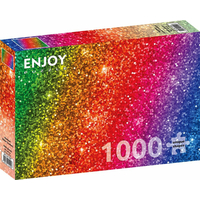 ENJOY Puzzle Dúhový trblietavý gradient 1000 dielikov