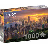 ENJOY Puzzle Hongkong za úsvitu 1000 dielikov