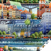 GOOD LOOT Puzzle Imagination: Tytus Brzozowski - Warsaw bridges 1000 dielikov