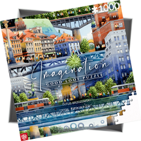GOOD LOOT Puzzle Imagination: Tytus Brzozowski - Warsaw bridges 1000 dielikov