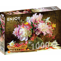 ENJOY Puzzle Krása pivoniek 1000 dielikov