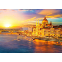 ENJOY Puzzle Maďarský parlament pri západe slnka, Budapešť 1000 dielikov