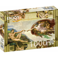 ENJOY Puzzle Michelangelo Buonarroti: Stvorenie Adama 1000 dielikov