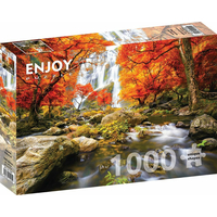 ENJOY Puzzle Jesenný vodopád 1000 dielikov