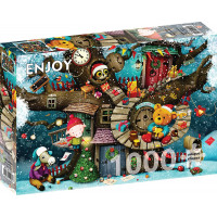 ENJOY Puzzle Rozprávkové Vianoce 1000 dielikov