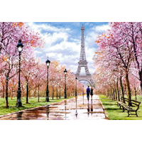 CASTORLAND Puzzle Romantická prechádzka v Paríži 1000 dielikov