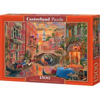 CASTORLAND Puzzle Romantický večer v Benátkach 1500 dielikov