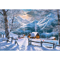 CASTORLAND Puzzle Snehobiele ráno 1500 dielikov
