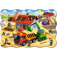 CASTORLAND Puzzle Stavba domu MAXI 20 dielikov