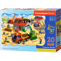 CASTORLAND Puzzle Stavba domu MAXI 20 dielikov