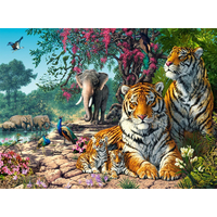 CASTORLAND Puzzle Tigrie útočisko 3000 dielikov