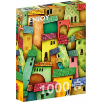ENJOY Puzzle Veselé domčeky 1000 dielikov