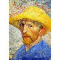 ENJOY Puzzle Vincent Van Gogh: Autoportét v slamenom klobúku 1000 dielikov