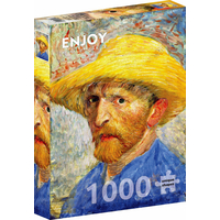 ENJOY Puzzle Vincent Van Gogh: Autoportét v slamenom klobúku 1000 dielikov