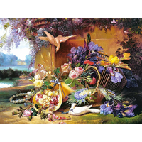 CASTORLAND Puzzle Zátišie s kvetinami 2000 dielikov