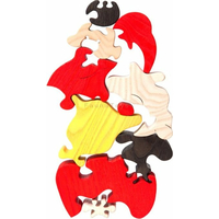 FAUNA Drevené puzzle Santa Claus veľký