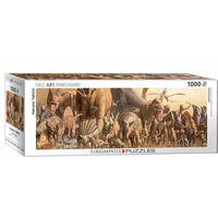 EUROGRAPHICS Panoramatické puzzle Dinosaury 1000 dielikov