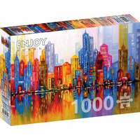 ENJOY Puzzle Dúhové mesto 1000 dielikov