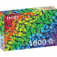 ENJOY Puzzle Dúhoví motýlikovia 1000 dielikov