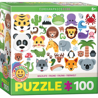 EUROGRAPHICS Puzzle Emoji zvieratká 100 dielikov