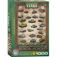 EUROGRAPHICS Puzzle História tankov 1000 dielikov