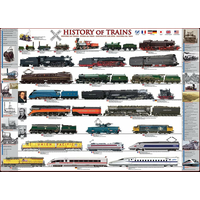 EUROGRAPHICS Puzzle História vlakov XL 500 dielikov