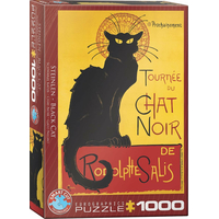 EUROGRAPHICS Puzzle Kabaret Le Chat noir - plagát 1000 dielikov