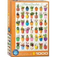 EUROGRAPHICS Puzzle Kaktusy a Sukulenty 1000 dielikov
