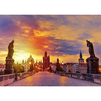 ENJOY Puzzle Karlov most pri západe slnka, Praha 1000 dielikov