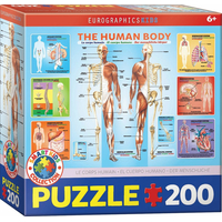 EUROGRAPHICS Puzzle Ľudské telo 200 dielikov