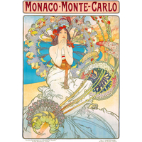 ENJOY Puzzle Monako Monte Carlo, Alfons Mucha 1000 dielikov