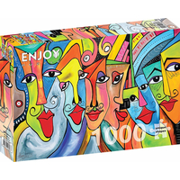 ENJOY Puzzle Tváre života 1000 dielikov