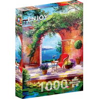 ENJOY Puzzle Pohľad na more cez oblúk 1000 dielikov