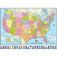 EUROGRAPHICS Puzzle Politická mapa USA 1000 dielikov