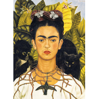 EUROGRAPHICS Puzzle Portrét Frídy Kahlo s tŕňovým náhrdelníkom 1000 dielikov