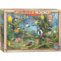 EUROGRAPHICS Puzzle Vtáky v záhrade 1000 dielikov