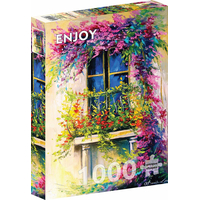 ENJOY Puzzle Rozkvitnutý balkón 1000 dielikov