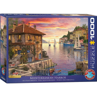 EUROGRAPHICS Puzzle Stredomorský prístav 1000 dielikov