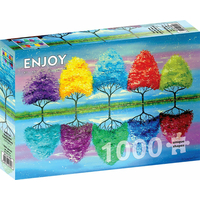 ENJOY Puzzle Stromy s farebnou históriou 1000 dielikov